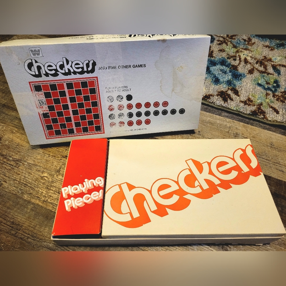 1974 Whitman Checkers Board Game